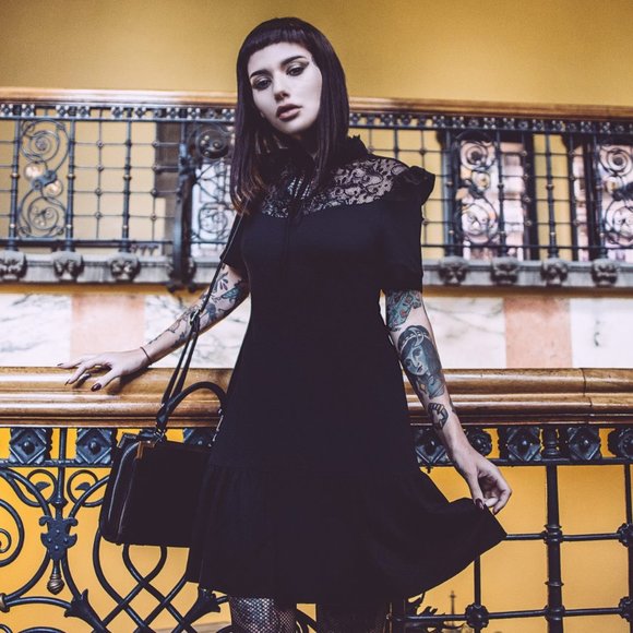 Killstar Dresses & Skirts - Killstar Raven Never-Ruffle Dress